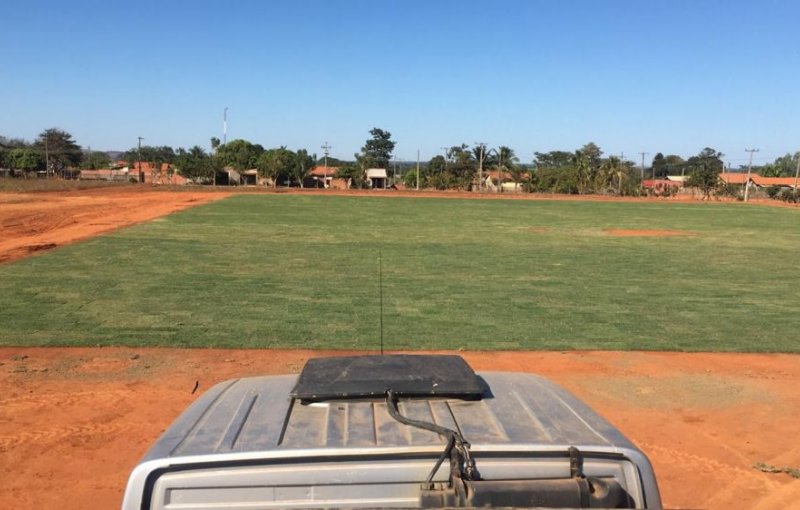 Campo de futebol em Corumbiara RO 